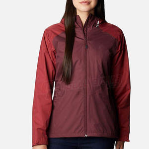 Chaqueta Cortavientos Impermeable Ligera para Mujer, Invierno, Color Sólido, Personalizable, Forro de Nailon en la Parte Delantera, Cierre de Cremallera, Acabado para Exteriores - Product Image 2