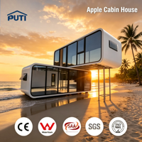 Maisonnette mobile moderne de style Apple, 1 ou 2 étages, maisonnette préfabriquée modulaire portable pour jardin, bureau, studio ou habitation
