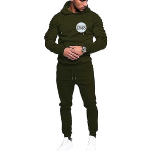 Men's Winter Tracksuit 2-Piece Set Full-<b>Zip</b> <b>Hooded</b> Jogging Bottoms Athletic Streetwear Outwear Side Pockets Long Sleeve Gym - Product Image 1