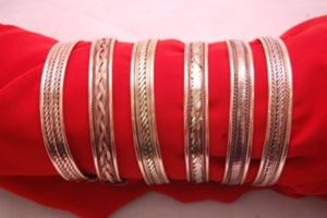 Brazaletes de cobre puro de Venta caliente con 6 imanes Brazaletes de latón versátiles para ocasiones de regalo - Product Image 4