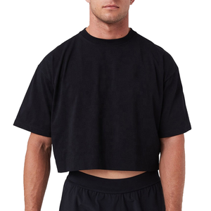 Boxy T-shirts Shorts Ensembles Hommes D'été À Manches Courtes T-shirt & Shorts Ensembles Gym Fitness Wear Boxy Tee Shorts Ensemble Homme - Product Image 5