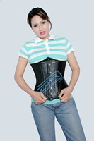 Corset demi-buste en cuir PU de haute qualité pour femme – Sculpteur de taille personnalisable, design sans couture, maintien moyen