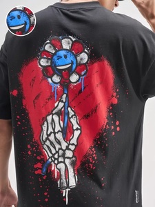 Camiseta Oversize de Gran Gramaje Personalizada para Hombre, 300 Gsm, 100% Algodón, Logotipo Impreso Frontal, Hombro Caído, Estilo Urbano Hip Hop, Hecho en Pakistán - Product Image 5