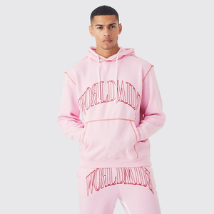 Survêtements amples pour hommes en molleton 100 % coton respirant et à séchage rapide, personnalisés par le meilleur fabricant, grandes tailles, imprimés, techniques - Product Image 3