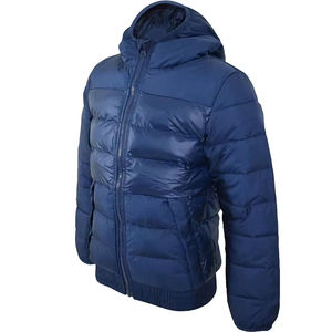 Chaqueta Bomber Acolchada Azul para Hombre, con Cuello, de Piel de Oveja, Ropa Deportiva para Entrenamiento y Jogging, Venta al por Mayor - Product Image 5