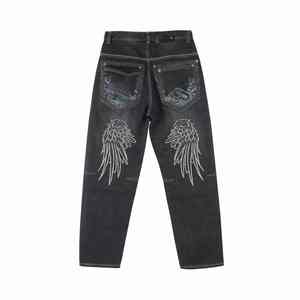 ชุดเอี๊ยมยีนส์ทรงหลวมสไตล์วินเทจ ผ้าถัก ขาหลวม ยีนส์ทนทาน ทรงคลาสสิกสำหรับใส่ในชีวิตประจำวัน - Product Image 3