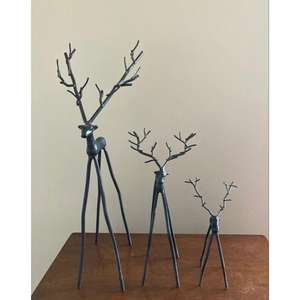 Juegos de regalo de renos de latón, decoración de boda, esculturas de renos, artículos decorativos, decoración de lujo para el hogar, fundido Reno S hecho a mano/2 - Product Image 6