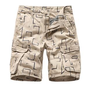 Short cargo pour homme coupe ample pour homme short cargo de haute qualité en coton noir multi-poches pour homme - Product Image 2