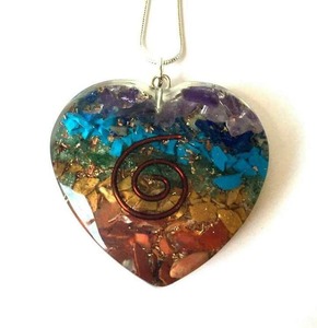 Forme de coeur en orgonite de haute qualité pour une guérison holistique ou une protection EMF et Feng Shui disponible à l'exportation qualité et prix - Product Image 6