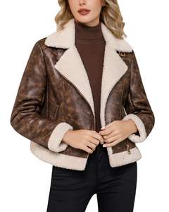 Nouvelle veste en cuir pour femme, élégante et décontractée, couleur unie, fabrication de qualité supérieure, cuir véritable, veste en cuir pour femme - Product Image 1