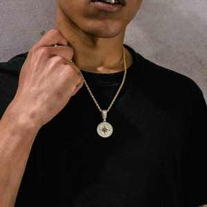 Pendentif Hip Hop Design de luxe en argent 925 avec diamant Moissanite et caution de sac d'argent glacé bijoux de fête personnalisables - Product Image 3