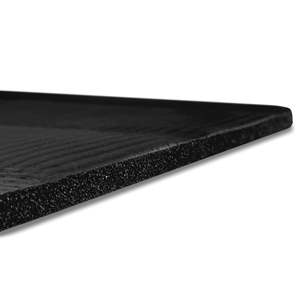 Tapis de yoga noir antidérapant Hustlers Only pour Pilates et exercices à domicile, universel, 5 mm, en caoutchouc naturel, personnalisable - Product Image 2