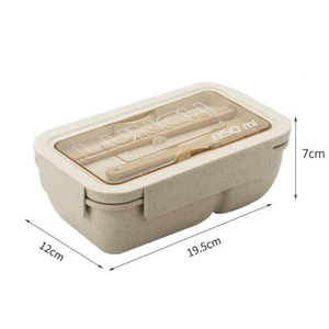 กล่องอาหารกลางวันส่วนบุคคลทำจากฟางข้าวสาลีเป็นมิตรกับสิ่งแวดล้อมกล่องอาหารกลางวัน - Product Image 2