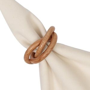 Anillo para Servilletas de Madera de Primera Calidad Hecho con Fines de Artesanía para Cenas Elegantes y Presentaciones Festivas - Product Image 1
