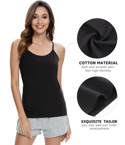 Débardeur haute qualité pour femmes avec soutien-gorge intégré débardeurs d'entraînement pour femmes - Product Image 5