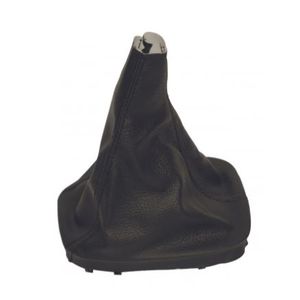 Black Leather Gear <b>Shift</b> Gaiter for Vauxhall Opel Corsa D OEM 5738056 Car Gear <b>Knob</b> Compatible - Product Image 1