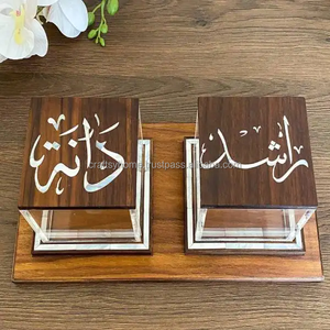 En bois avec plateau d'incrustation de coquille avec boîte en acrylique Plateau de service pour la maison Hôtel Mère de perle Boîte couvercle boîte à chocolat - Product Image 5