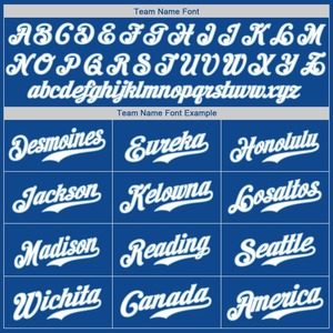เสื้อเบสบอลแท้สีขาว-น้ำเงินแบบสั่งทำ - Product Image 5