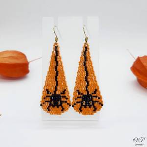 Pendientes de cuentas bohemias con flecos en cascada Andy de diseño turquesa, regalo de joyería único - Product Image 6