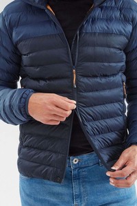 Custom Men Puffer Jacket With Hood Lightweight Winter Warm Quilted Jacket Outdoor Down Alternative <b>Coat</b> Windproof DDP Shipping - Product Image 3