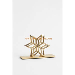 Anneaux de serviette pierre perlée blanche avec métal laiton 4 pièces qualité exclusive meilleure vente décoration de table serviettes de luxe nouveau look - Product Image 6