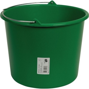 GRIPLINE L 12L Grey <b>Plastic</b> Construction <b>Bucket</b> - Product Image 3