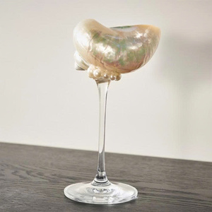Verre de coquille bouclée pour réception de mariage côtière et service de fête spécial - Product Image 4