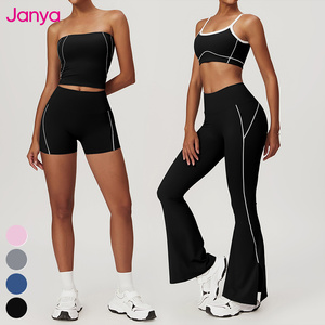 Fabricante de ropa deportiva Ropa de entrenamiento Ropa deportiva 4 piezas Gimnasio Fitness Conjuntos Mujeres Conjunto de yoga sin costuras Ropa De Mujer Ropa Gimnasio - Product Image 4