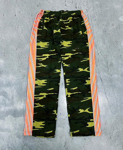 Pantalones de chándal de pierna ancha rectos de estilo casual de cintura media para hombre, chándal holgado plisado, Jersey de algodón y poliéster - Product Image 3