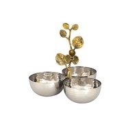 Porte-fruits au design moderne en acier inoxydable de qualité supérieure pour table à manger, buffet d'hôtel et restaurant