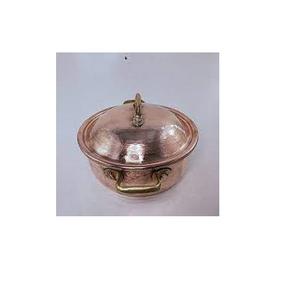 Bol à riz en cuivre martelé de table, bol à riz en cuivre au design moderne avec couvercle, bol en cuivre solide de haute qualité décoratif fait à la main - Product Image 5