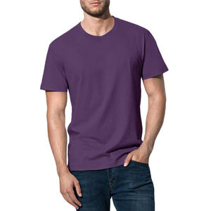 Impresión personalizada aceptada Camiseta con estampado personalizado Camiseta para hombre Cuello grueso 100% Camisetas de algodón Heavyweight Plain - Product Image 3