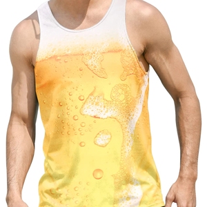 2025 Nueva camiseta sin mangas de gimnasio para hombre con logotipo personalizado de alta calidad, ropa de Fitness informal de talla grande para entrenamiento atlético, camiseta de entrenamiento de secado rápido - Product Image 1