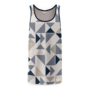 Camiseta sin mangas transpirable Anti-UV informal de secado rápido del fabricante personalizado para hombre, camiseta sin mangas para gimnasio, diseño de sublimación lavado a la piedra de alta calidad - Product Image 4