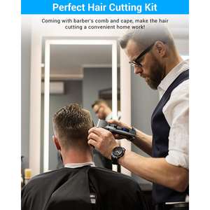 Juego de Cortadoras de Pelo Eléctricas Profesionales con Cable/Sin Cable, Recargables por USB, para Cortar el Cabello en Casa, para Uso en el Automóvil, Recortadora de Pelo para Hombre - Product Image 4