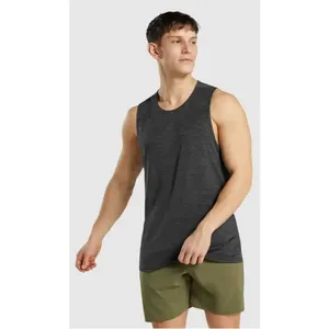 Gym Fitness Wear 2024 Polyester Material Solid Color High Quality Wholesale Best Design Sleeveless Men Tank Top