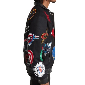 Chaquetas Varsity Bordadas con Logotipo Personalizado para Hombre, Tallas Grandes, Invierno 2024, Impermeables y Transpirables, Venta al Por Mayor - Product Image 4