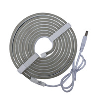 Bande lumineuse LED néon USB 5V, blanc neutre, 6x12mm SMD2835, 96 LED/m, 10W, 5m, flexible, étanche, pour éclairage d'accentuation extérieur et intérieur