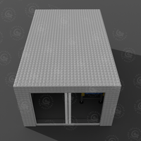 Tente d'entrepôt gonflable portable en PVC sur mesure avec cloisons acoustiques pour le stockage d'équipements