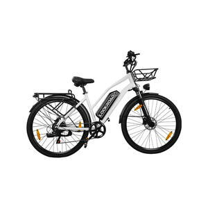 LOOKROAD L28 City Commuter <b>Electric</b> Bike 36V 23Ah Long Range Battery Dual Hydraulic Disc Brake Shimano 7 Speed Gear Front Basket - Product Image 1