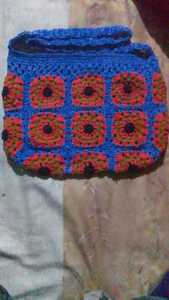 Custom Made Multi Colored Cotton Macrame Crochet Floral Pattern Shopping Bag for Fashion Accessories Stores for Resale - Product Image 2