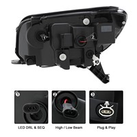 Nouveaux phares de projecteur LED triple LUMA avec feux de jour LED pour Toyota 4Runner Hilux Surf 4ème génération 2006-2009