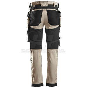 Pantalon de travail léger en polyester réfléchissant haute visibilité pour hommes, coupe durable pour mécaniciens et ouvriers - Product Image 6