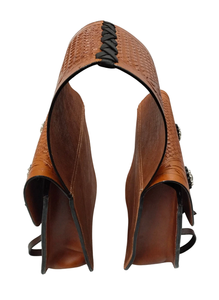 Sacs de selle de saut équestre en cuir véritable de haute qualité usinés à la main vêtements d'équitation occidentale pour chevaux - Product Image 6