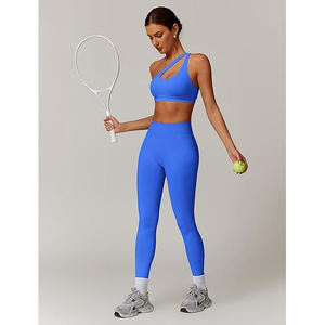 Conjuntos de Yoga Reversibles Transpirables, Elásticos en Cuatro Direcciones, Ecológicos, de Secado Rápido, Ligeros, Flexibles y Duraderos, Top Deportivo y Leggings - Product Image 4