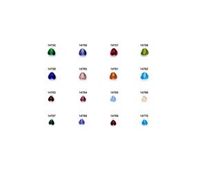 Cuentas de Vidrio en Forma de Corazón con Lámina de Plata Artesanal de la India, 7x9 mm, Multicolores, de Alta Calidad, para Crear Joyas Elegantes y Refinadas - Product Image 4