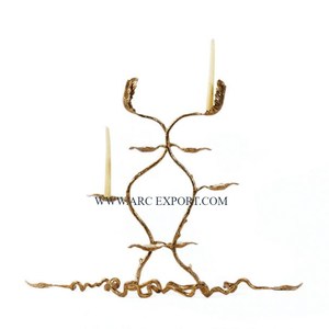 Chandelier de table au design attrayant, porte-bougie en argent, centre de table de mariage, utilisation intérieure et extérieure, porte-bougie - Product Image 3