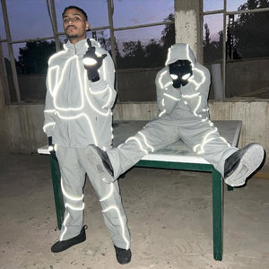 Ensemble de survêtement unisexe en polaire technique pour l'hiver, streetwear, capuche, de haute qualité, véritable imprimé arbre, sweat-shirt et pantalon - Product Image 3