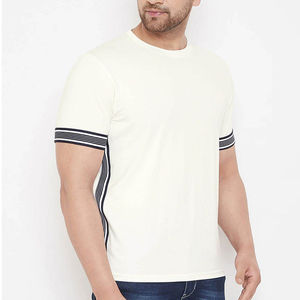 T-shirts pour hommes 100% coton Nouveau design T-shirt personnalisable uni Design vierge pour hommes et Mdns - Product Image 1