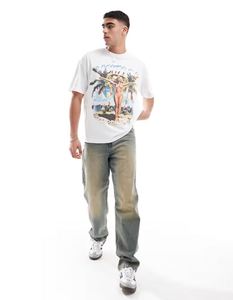 เสื้อยืดผู้ชายผ้าฝ้าย100% ทรงหลวมระบายอากาศได้ดีเป็นมิตรกับสิ่งแวดล้อมพิมพ์โลโก้ได้ตามต้องการ - Product Image 2